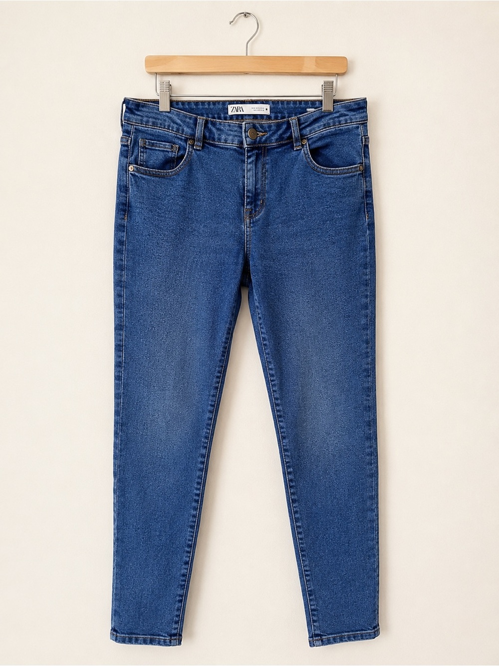 Zara Women’s Skinny Jeans Size
14 Blue Stretch Denim Ankle Length fall wardrobe